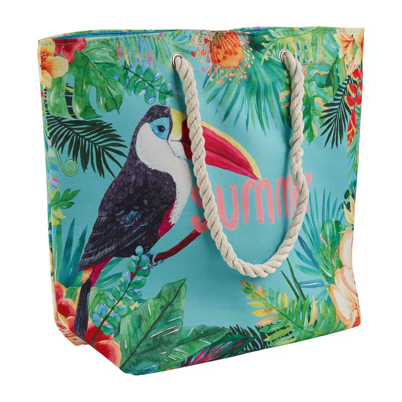 Strandtas toekan - 49x15x38 cm