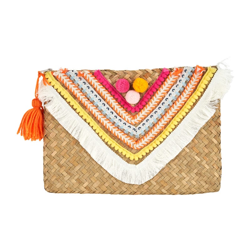 Toilettas Ibiza pompoms - 27x19 cm