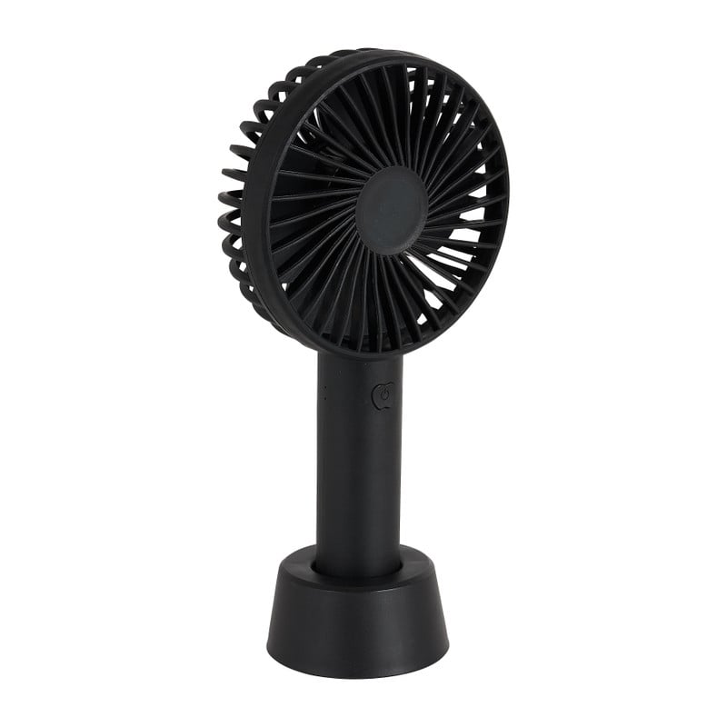 Mini ventilator tafelmodel usb - 21x11x7 cm - zwart
