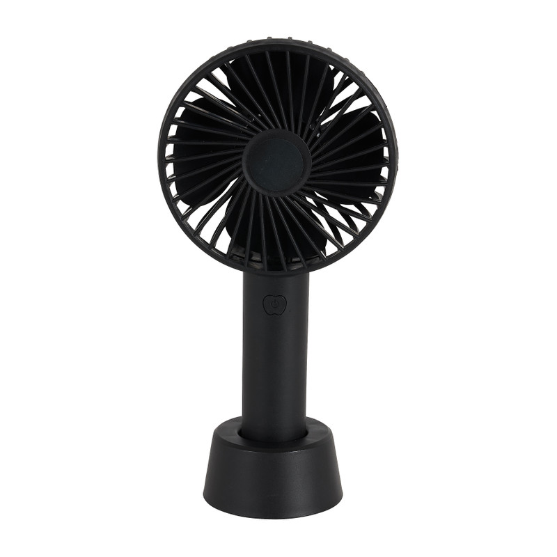 Mini ventilator tafelmodel usb - 21x11x7 cm - zwart