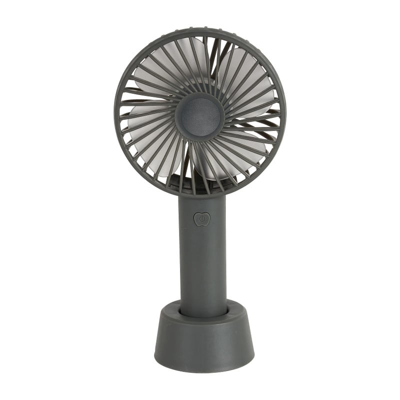 Mini ventilator tafelmodel usb - 21x11x7 cm - grijs