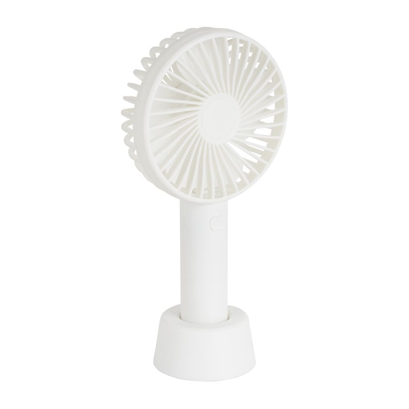 Mini ventilator tafelmodel usb - 21x11x7 cm - wit