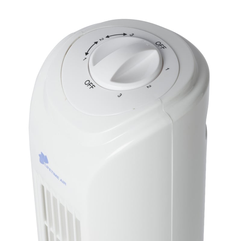 Ventilator toren - wit - 81x22x22 cm