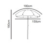 Strandparasol gestreept - ø150 cm