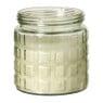 Citronella kaars in glas - blokpatroon - ø11.2x12 cm