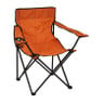 Canvas stoel met armleuning - oranje - 52x52x80 cm