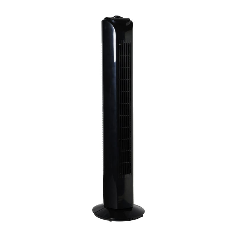 Ventilatortoren - zwart - 81x22x22 cm
