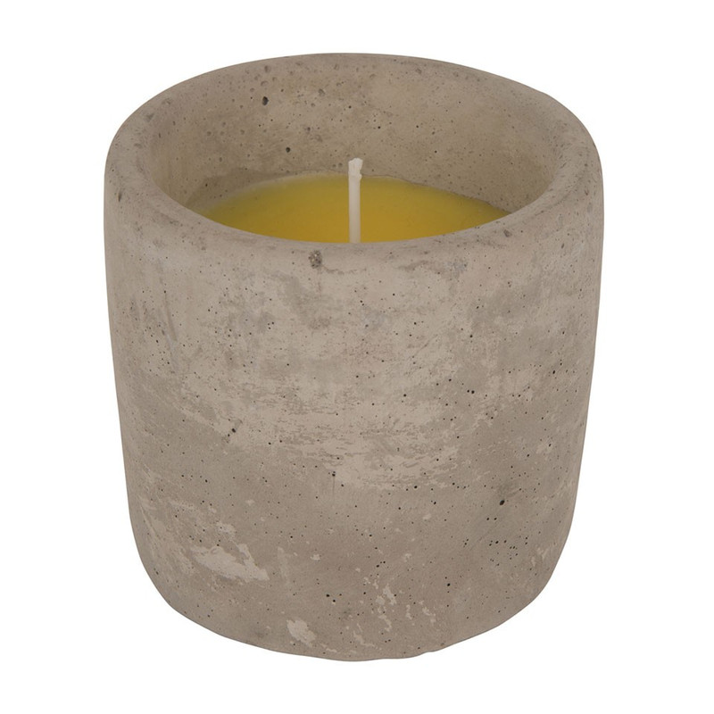 Citronella kaars in cement potje