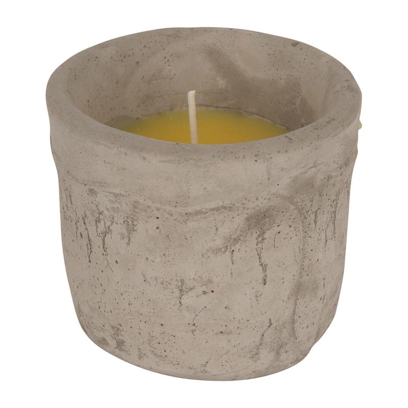Citronella kaars in cementen pot 