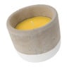 Citronella kaars in cementen pot - 12x10 cm 