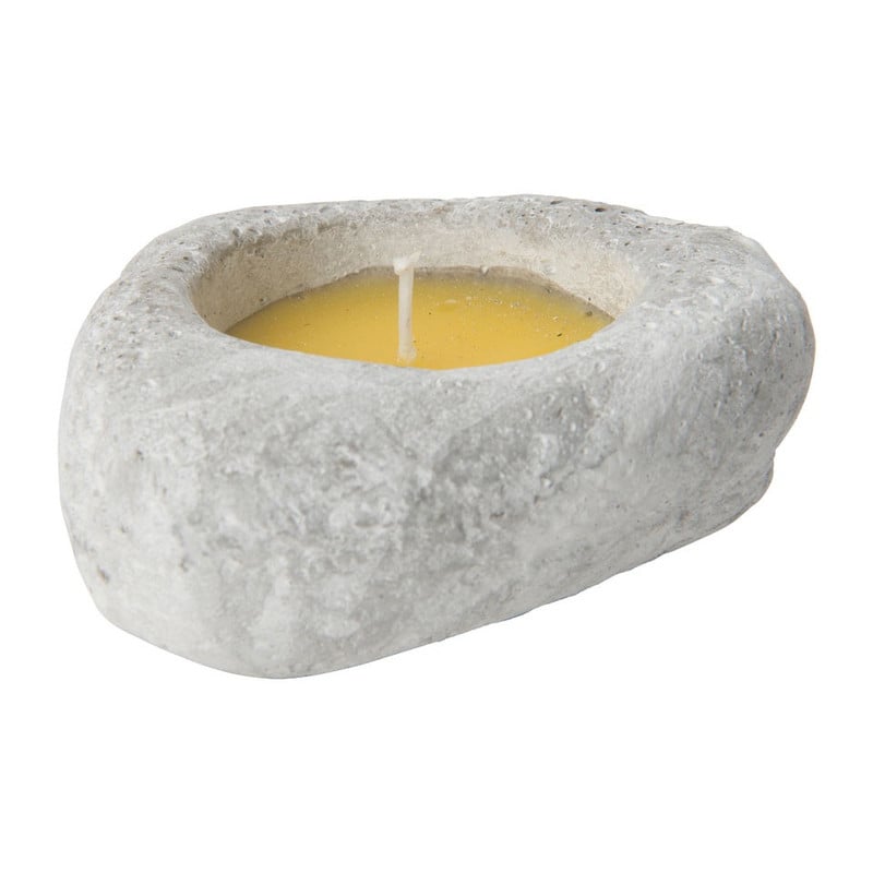 Citronella kaars stone - 10x4 cm 