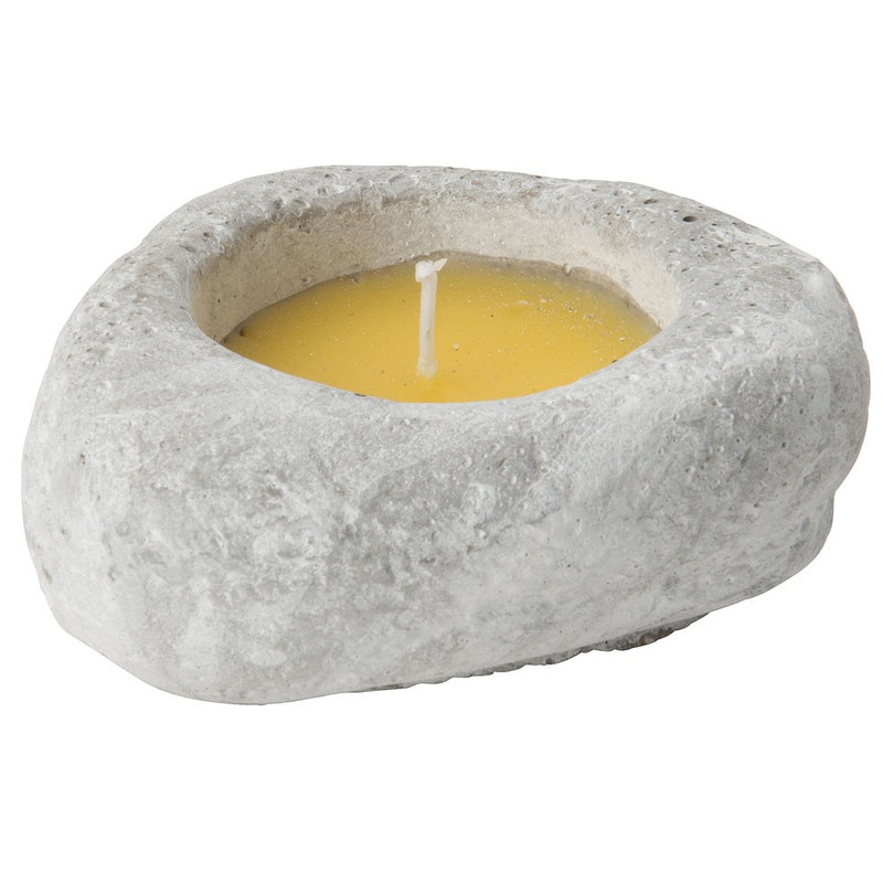 Citronella kaars stone - 10x4 cm 