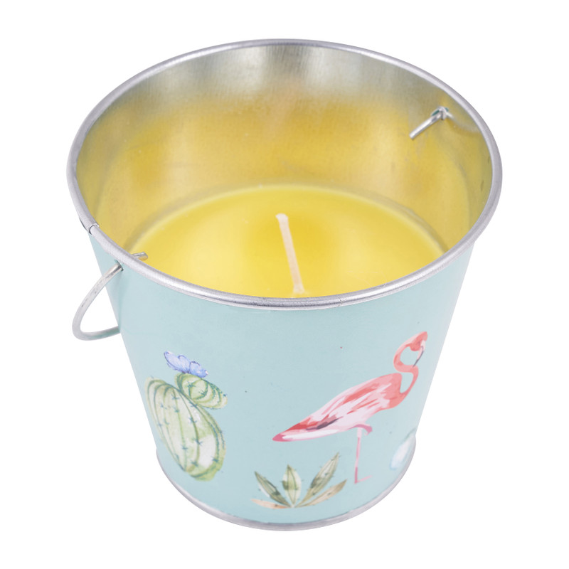 Citronella kaars in emmer - ø11x10 cm 