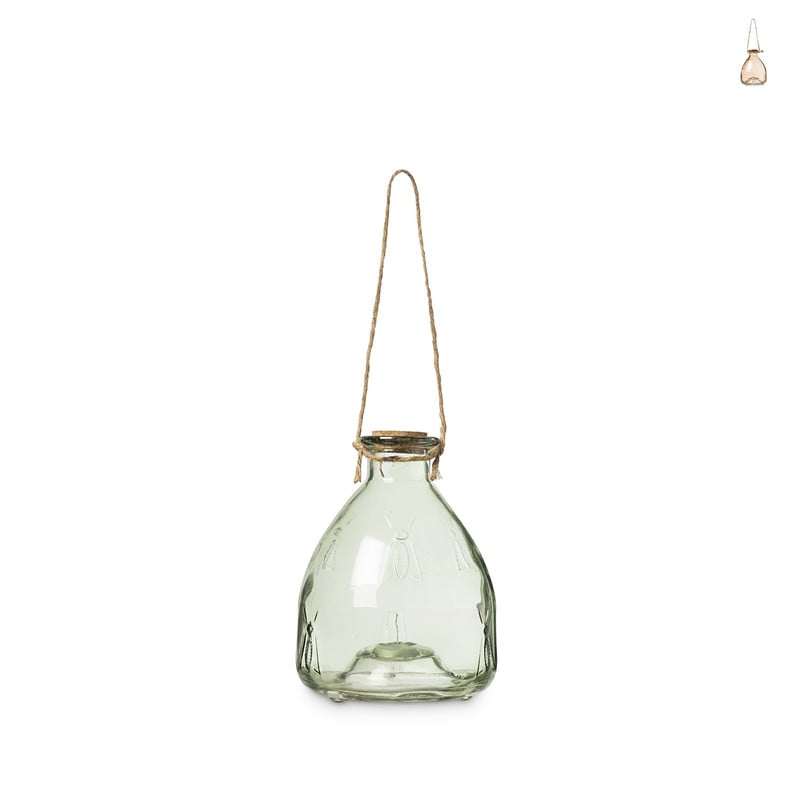 Wespenvanger glas - diverse kleuren - ⌀12x16 cm 