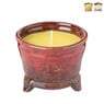 Citronella kaars in pot - diverse kleuren - ⌀10x8 cm