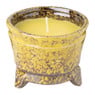 Citronella kaars in pot - diverse kleuren - ⌀10x8 cm