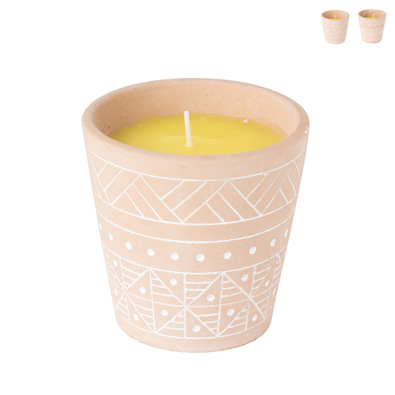 Citronella kaars terra - diverse varianten 