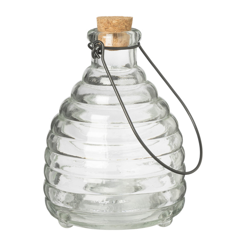 Wespenvanger glas - transparant - ø9.5x14 cm