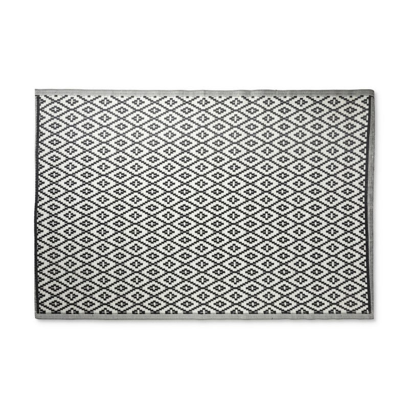 Buitenkleed azteken - zwart - 160x230 cm 