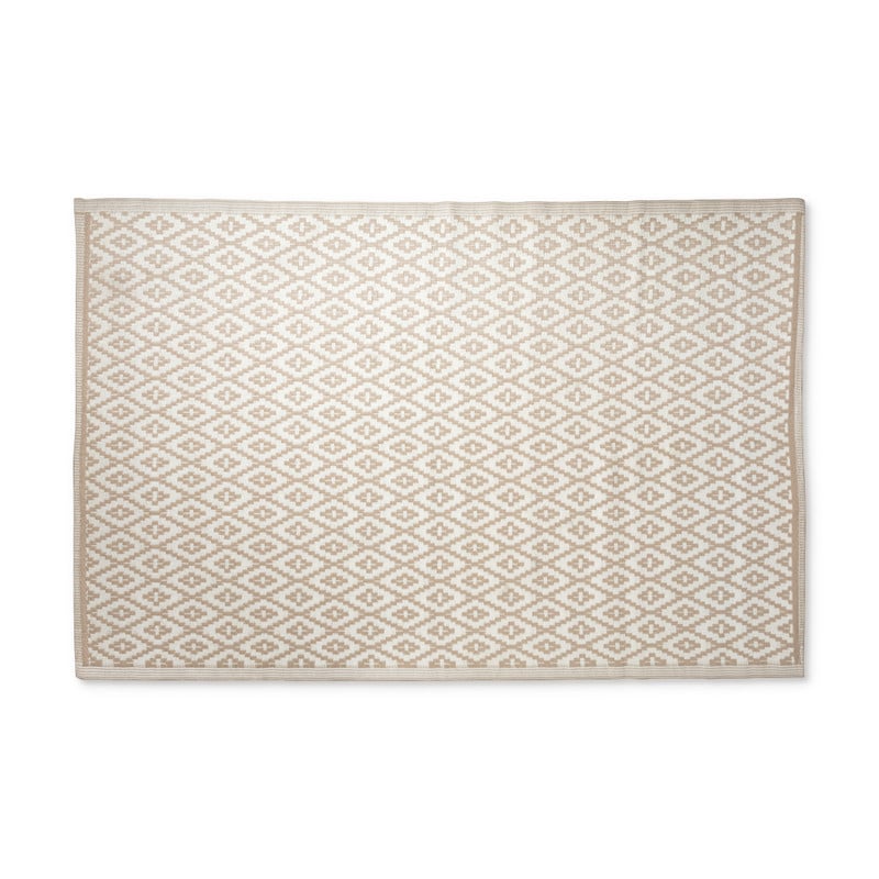 Buitenkleed azteken - beige - 160x230 cm