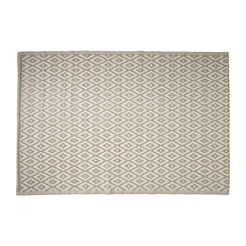 Buitenkleed azteken - beige - 200x300 cm