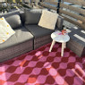 Buitenkleed flow - rood/roze - 160x230 cm
