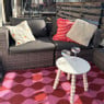 Buitenkleed flow - rood/roze - 160x230 cm
