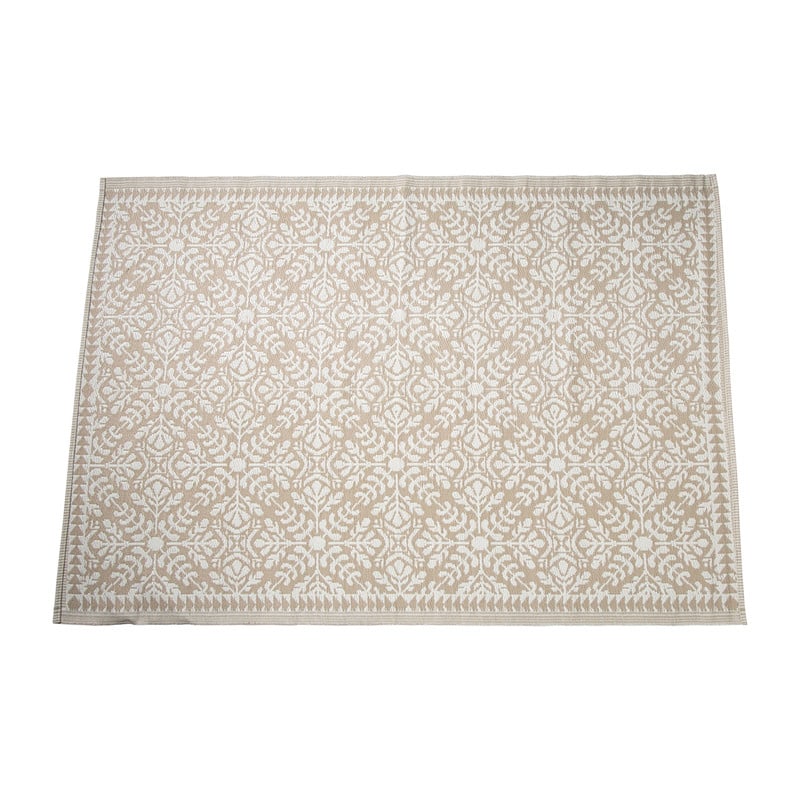 Buitenkleed ethnic - beige - 160x230 cm