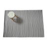 Buitenkleed streep - zwart/wit - 160x230 cm