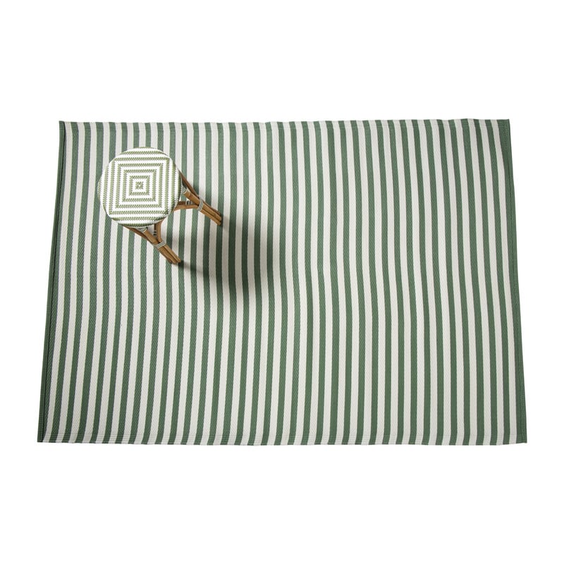Buitenkleed streep - groen - 160x230 cm