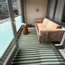 Buitenkleed streep - groen - 160x230 cm
