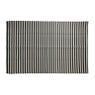 Buitenkleed streep - zwart/wit - 200x300 cm