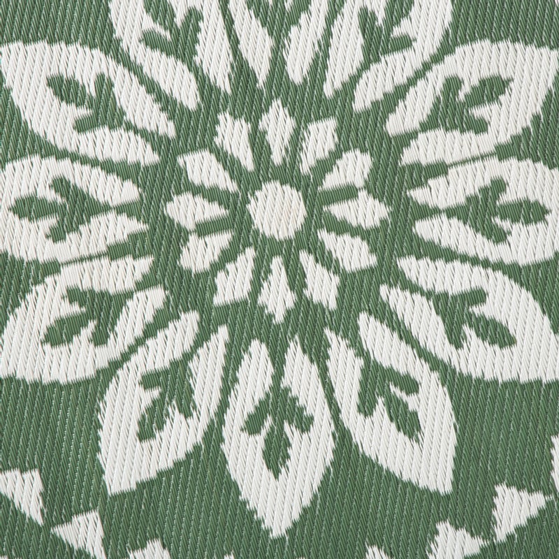 Buitenkleed bloem - groen - ø150 cm