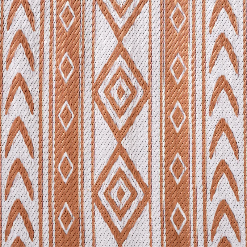 Buitenkleed tribal - bruin - 160x230 cm