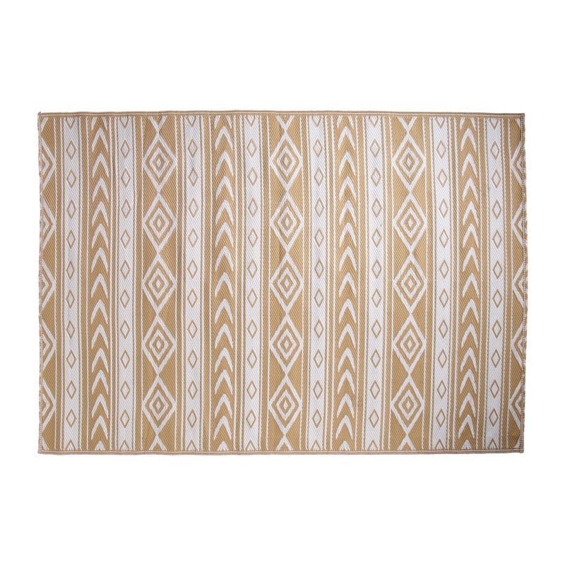 Buitenkleed tribal - beige - 160x230 cm