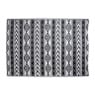 Buitenkleed tribal - zwart - 160x230 cm