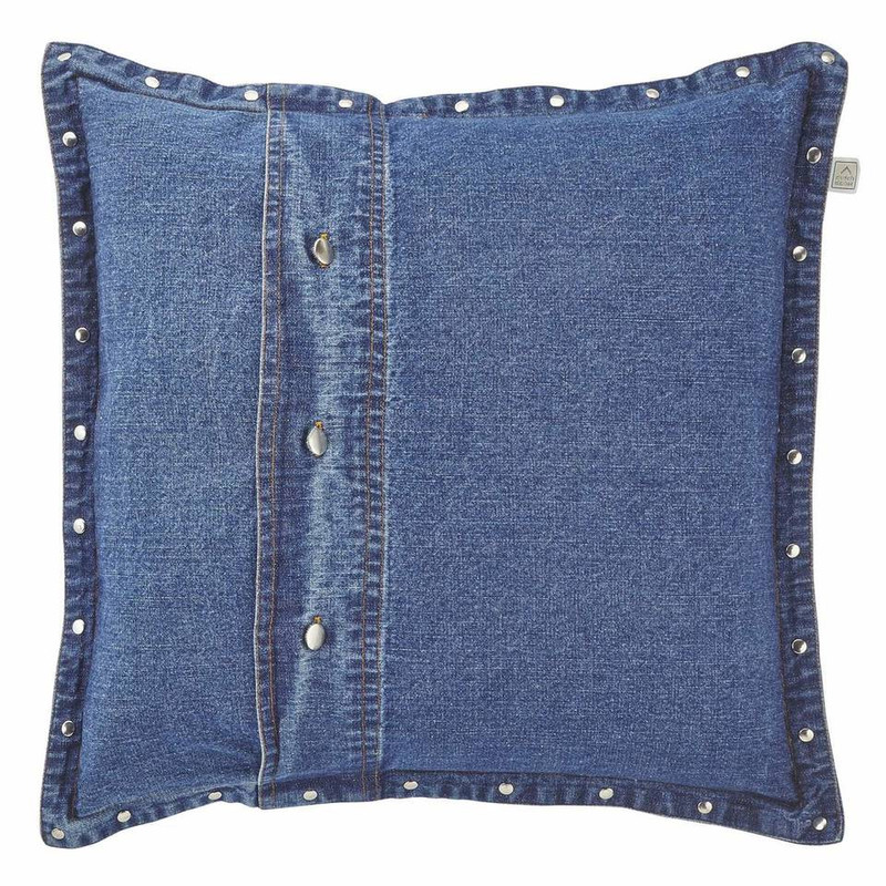 Dutch Decor sierkussen Adoss - blauw - 45x45 cm