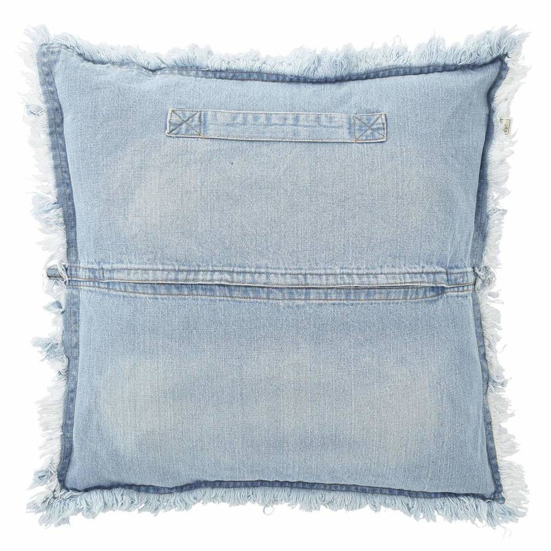 Dutch Decor sierkussen Nisha - blauw - 45x45 cm