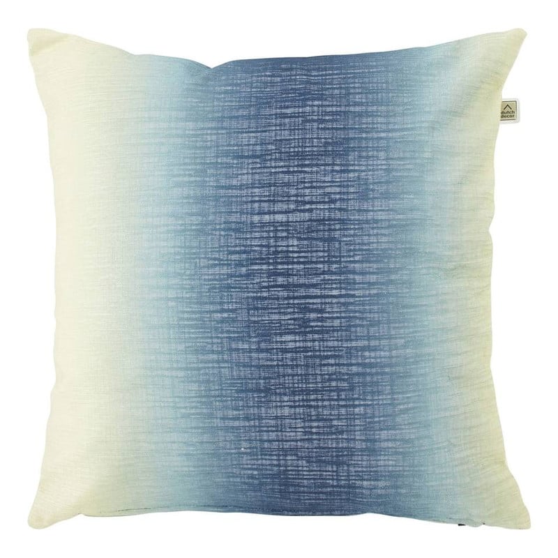 Dutch Decor sierkussen Oegena - blauw - 45x45 cm