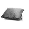 Dutch Decor sierkussen fluweel - donker grijs - 45x45 cm