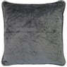 Dutch Decor sierkussen fluweel - donker grijs - 45x45 cm