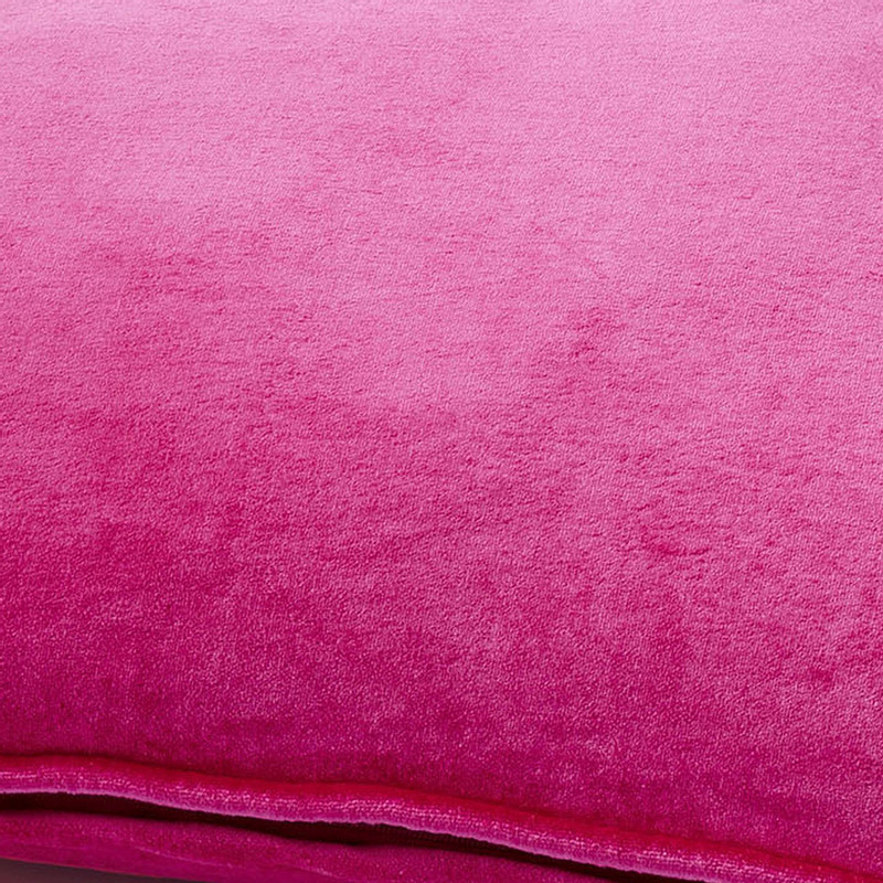 Dutch Decor sierkussen fluweel - fuchsia - 45x45 cm