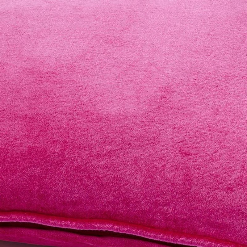 Dutch Decor sierkussen fluweel - fuchsia - 45x45 cm