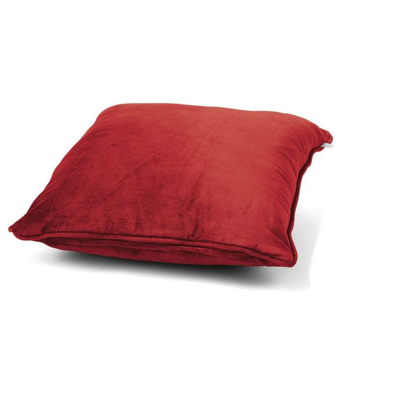 Dutch Decor sierkussen fluweel - rood - 45x45 cm