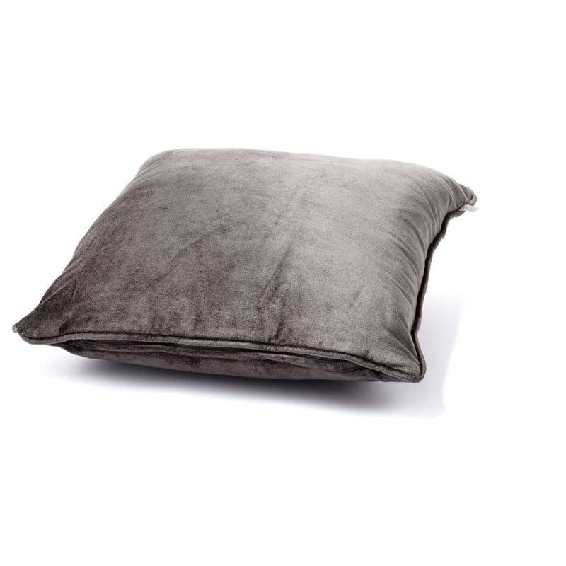 Dutch Decor sierkussen fluweel - taupe - 45x45 cm