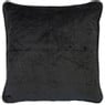 Dutch Decor sierkussen fluweel - zwart - 45x45 cm