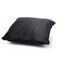 Dutch Decor sierkussen fluweel - zwart - 45x45 cm