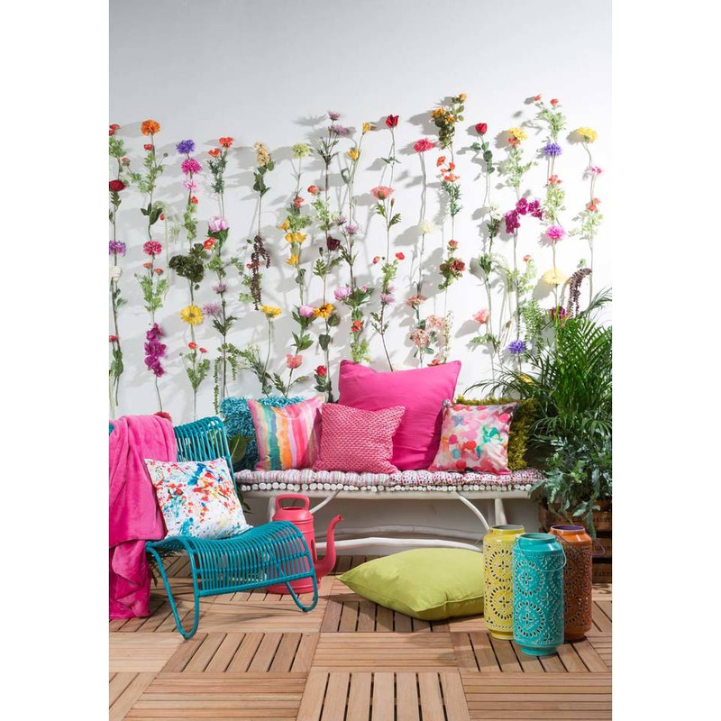 Dutch Decor sierkussen Java XL - fuchsia - 70x70 cm