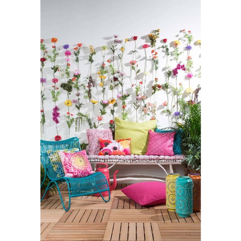 Dutch Decor sierkussen Java XL - fuchsia - 70x70 cm
