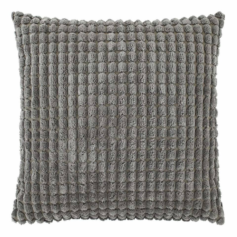 Dutch Decor sierkussen Rome XL - donker grijs - 70x70 cm